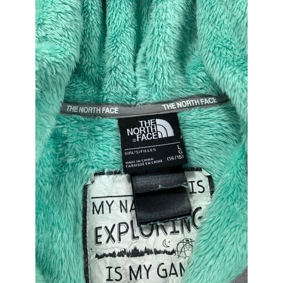 The North Face Denali‎ Fleece Full Zip Hoodie Jacket (Girl's Large) Green - Picture 3 of 12